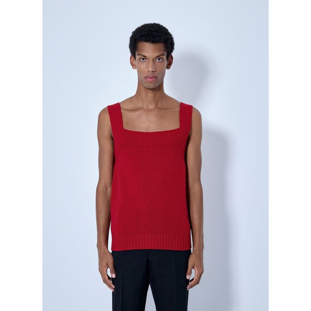 Prada Men Shetland Wool Tank Top